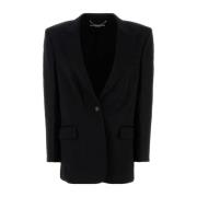 Klassisk Sort Uld Blazer