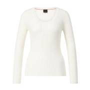 Ribstrikket Pullover Elegant Look