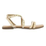 Flade Sandaler med Nitter Off-White