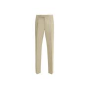 Slim Fit High Waist Linen Bukser