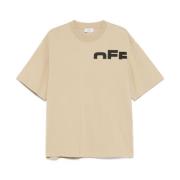 Beige Crew Neck T-shirts og Polos