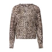 Leopard Print Ribbed Shirt