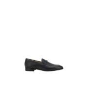 VLogo Plaque Læder Loafers Slip-On Design