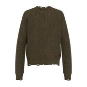 Grøn Pullover Sweater