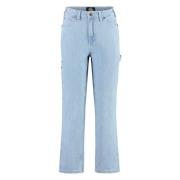 Straight Leg Jeans med Kontrastsyning