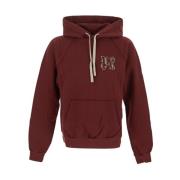 Burgundy Monogram Hættetrøje til Mænd