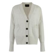 Merino Cashmere Cardigan med Lommer