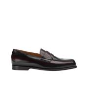 Herres læder loafers | burgunder