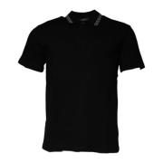 Sort Krave Polo T-shirt med knaplukning