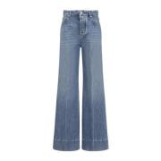 Blå Palazzo Denim Jeans