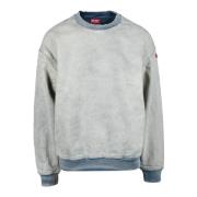 Casual Sweatshirt med Unik Stofblanding