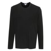 Pima Cotton Long Sleeve Crew T-Shirt