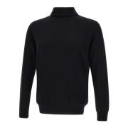 Sort Uld Kashmir Turtleneck Sweater