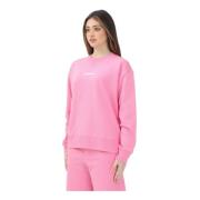 Pink Crewneck Sweater Forår Sommer