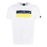 Bomuld T-shirt med Front Print