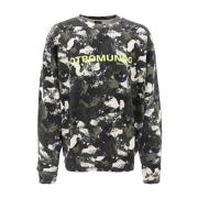 Camouflage Sweatshirt med Front Print