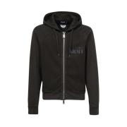 Bomuld Full Zip Hoodie med Logo