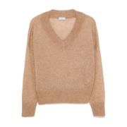 Brun V-hals Sweater