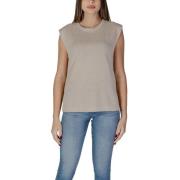 Beige Viskose Top & T-Shirt