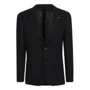 Strikket Uld Silke Blazer