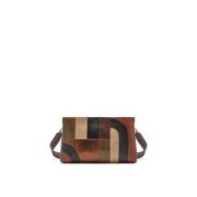 LILLE EKSOISK INTARSIA CROSSBODY TASKE