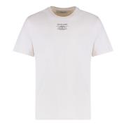 Ribbet Crew-Neck Bomulds T-shirt