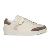 Beige og brune ruskindssneakers