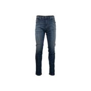 Herre Lynlås Knaphul Jeans