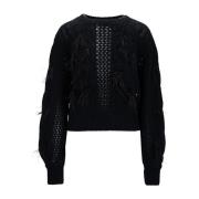 Fjer Detalje Pullover Sweater