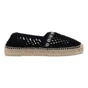 Mesh Slip-On Espadrilles med Logo Patch