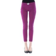 Elegant Lilla Skinny Zip Bukser