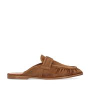 Suede Logo Mules Sandaler