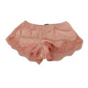 Elegant pudderrosa blonder lingeri shorts