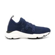 Blå Sneakers med Sok-Stil Ankel