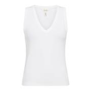 V-hals Bright White Top