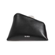 Sort Clutch Taske Elegant Asymmetrisk Design