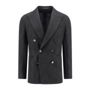 Sort Dobbeltbrystet Blazer