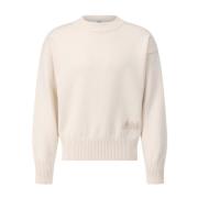 Oversized Pullover med Broderi