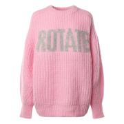 Strikket Logo Oversize Sweater