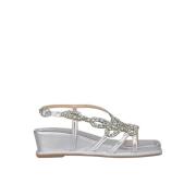 Kile Sandal med Rhinestone Stropper