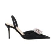 Elegant Tyl Stilet Pumps med Rhinestone