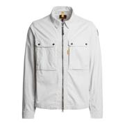 Gabardine Bomuld Overshirt i Sølv