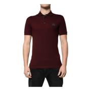 Logo Detalje Polo T-shirt Maroon