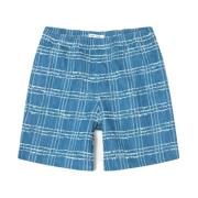 Ternede højtaljede shorts i regular fit