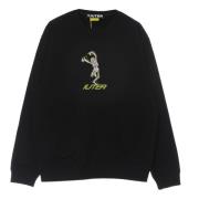 Sort Skeleton Crewneck Sweatshirt Langærmet