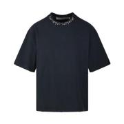 Crystal Collar Boxy T-Shirt