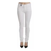 Krystalpyntede Skinny Jeans Hvid