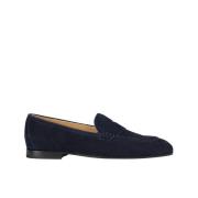 Damesuede loafer | blå