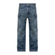 Double Cargo Pocket Denim Bukser