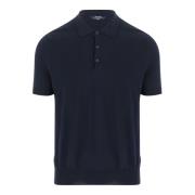 Klassisk Bomuldspolo Navy